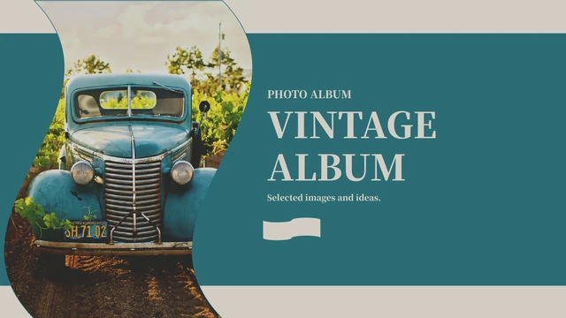 Präsentationsvorlage Vintage-Album